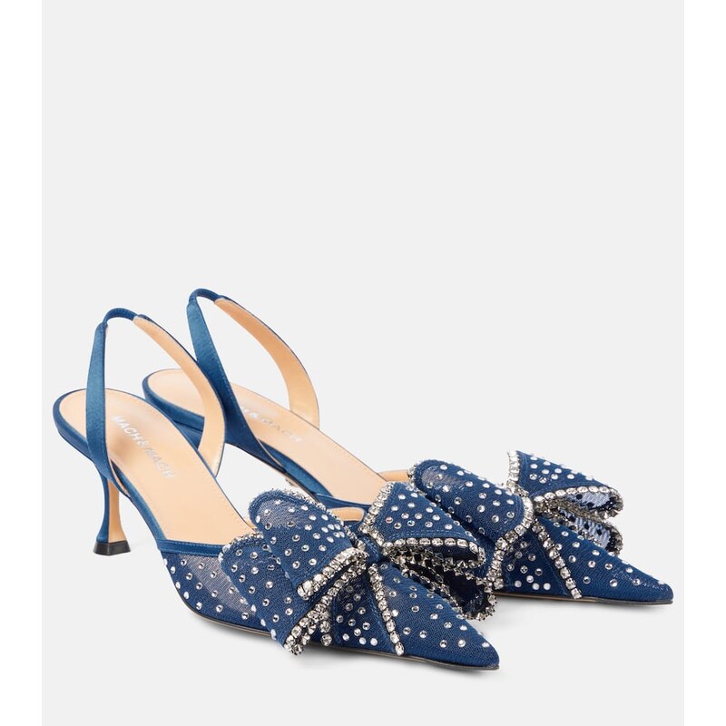 Mach & Mach Cadeau 65 embellished slingback pumps