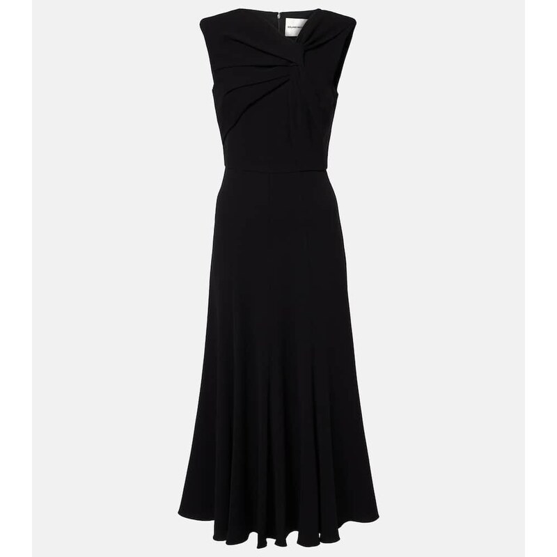 Roland Mouret Gathered cady midi dress
