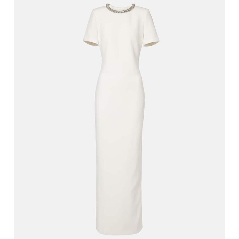 Roland Mouret Embellished crÃªpe gown