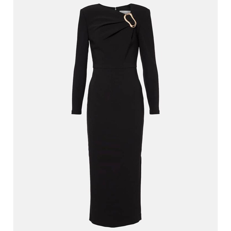 Roland Mouret Asymmetric crÃªpe midi dress