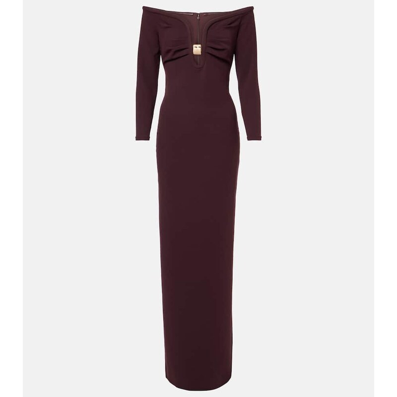 Roland Mouret Embellished cady gown