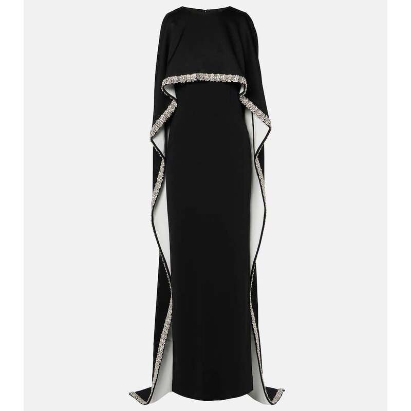 Roland Mouret Embellished satin crÃªpe gown