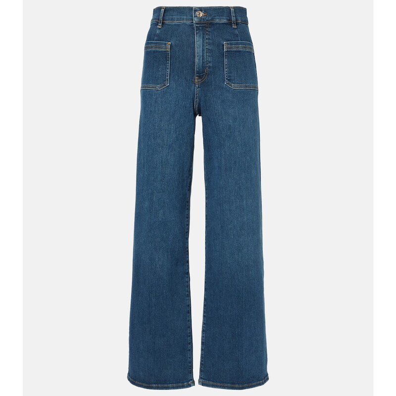 Frame Le Slim Palazzo high-rise wide-leg jeans