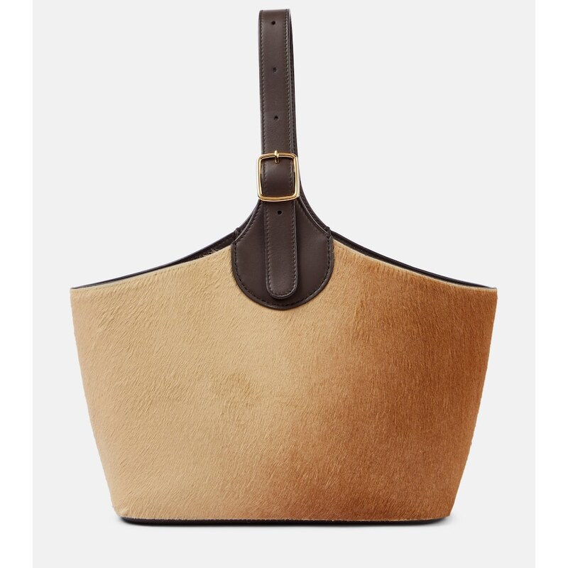 Loro Piana Bobbin calf hair bucket bag