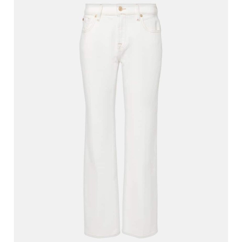 7 For All Mankind High-rise straight jeans