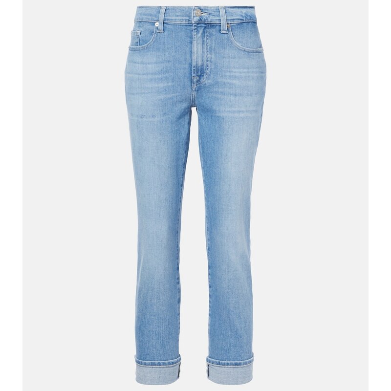 7 For All Mankind Mid-rise skinny jeans