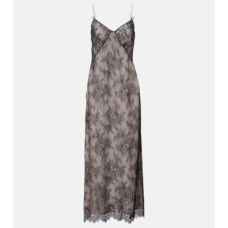 Blumarine RebrodÃ lace midi dress