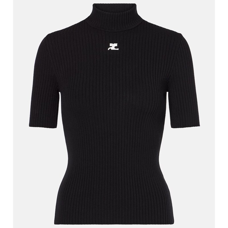 Courrèges Reedition ribbed-knit top