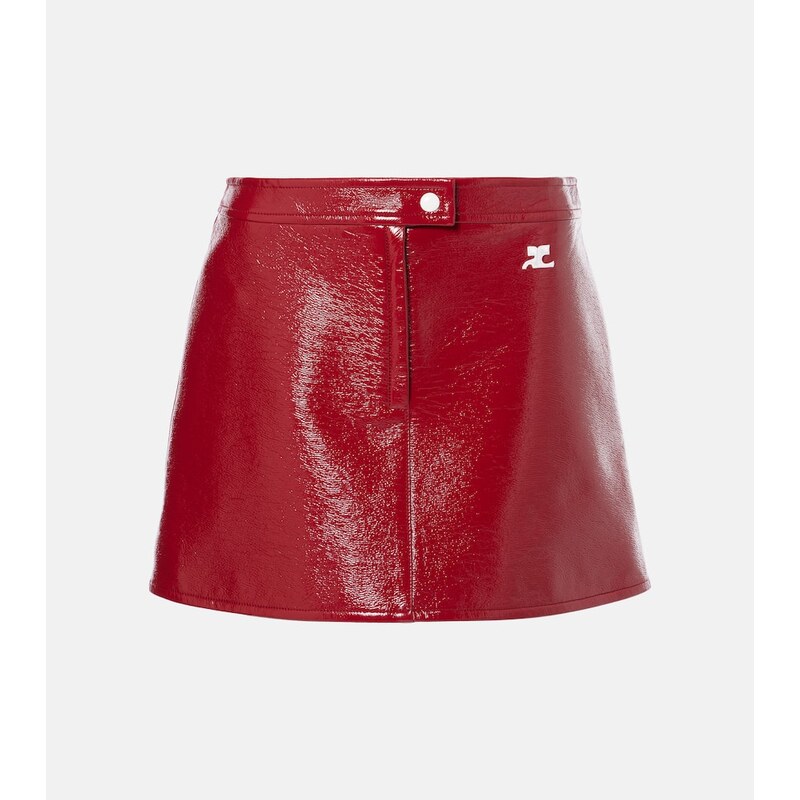 Courrèges Reedition vinyl miniskirt
