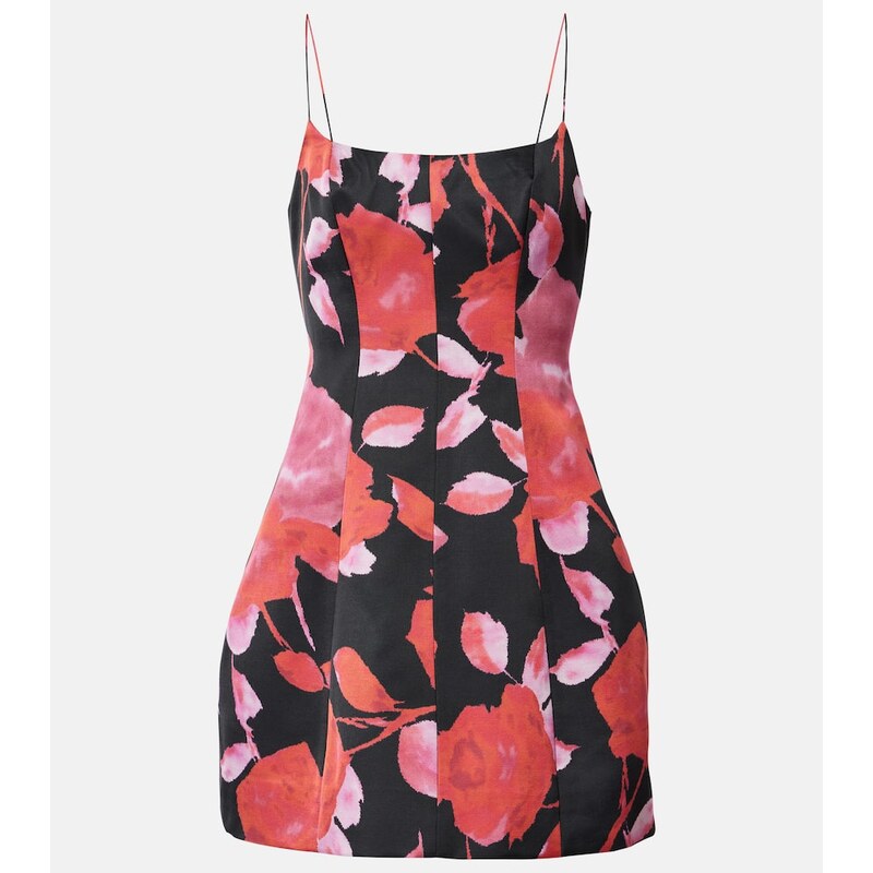 Blumarine Printed satin minidress