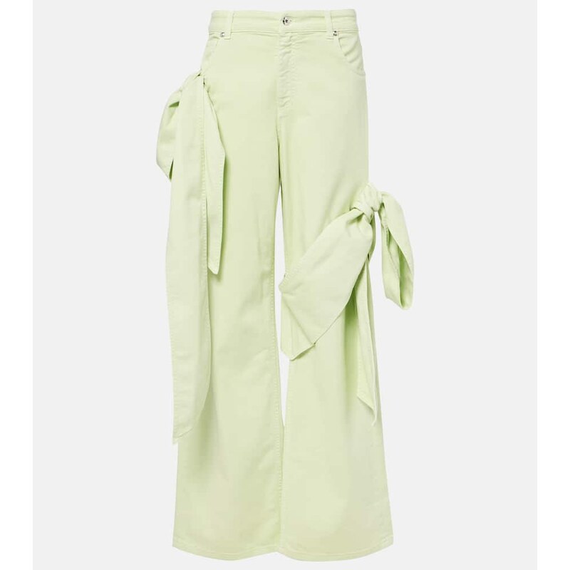 Blumarine Draped straight jeans