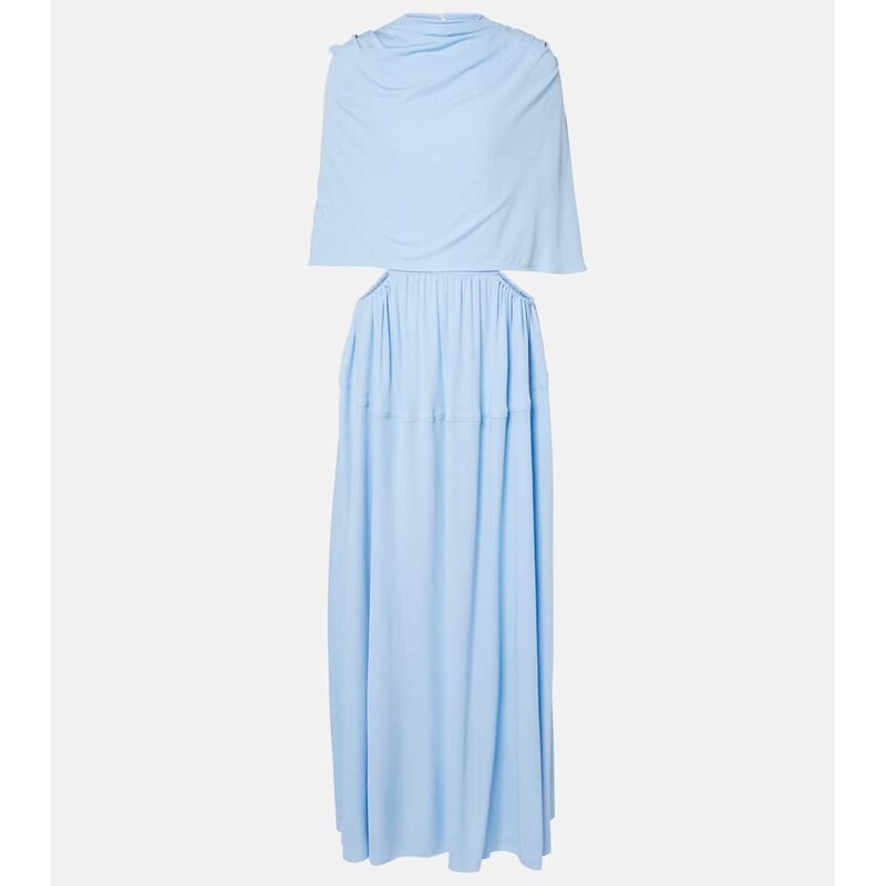 Proenza Schouler Frankie caped jersey maxi dress