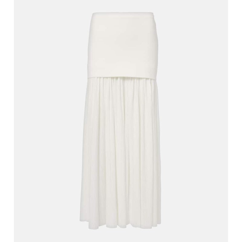 Proenza Schouler Paige pleated crÃªpe chiffon maxi skirt