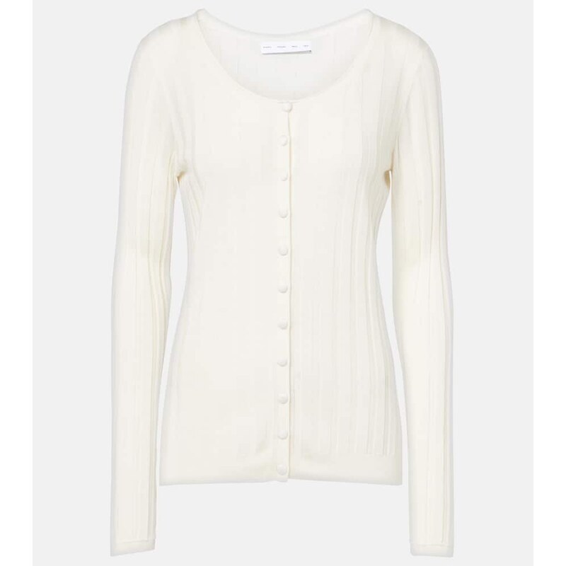 Proenza Schouler White Label Hattie ribbed-knit cardigan