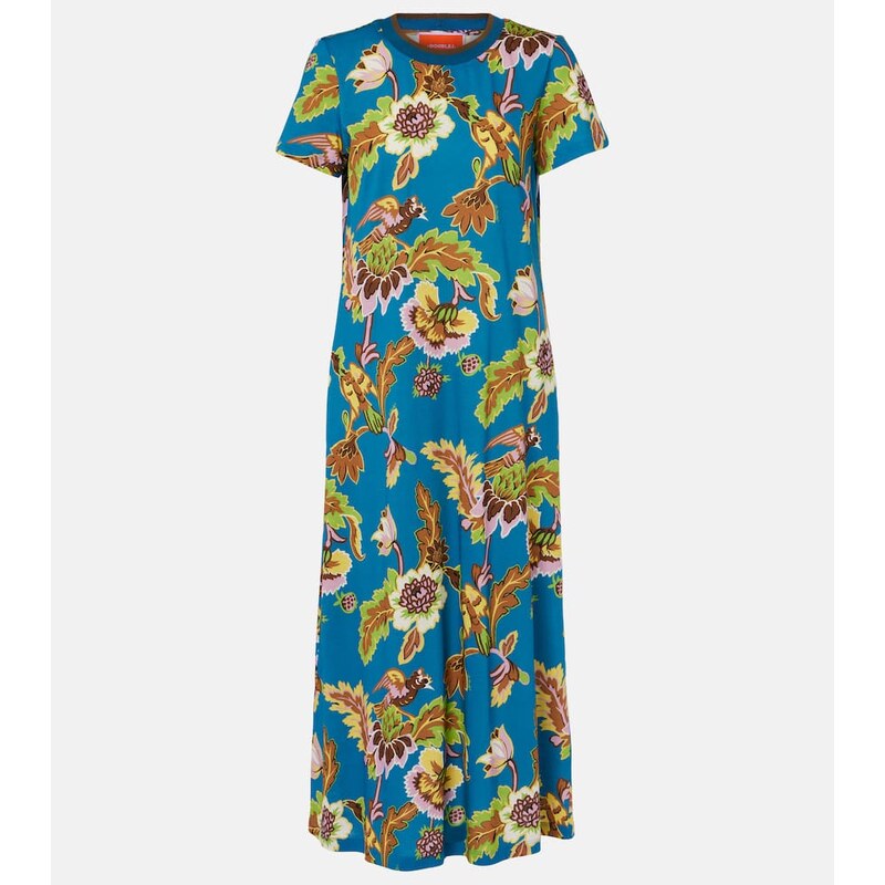 La DoubleJ Swing printed cotton maxi dress