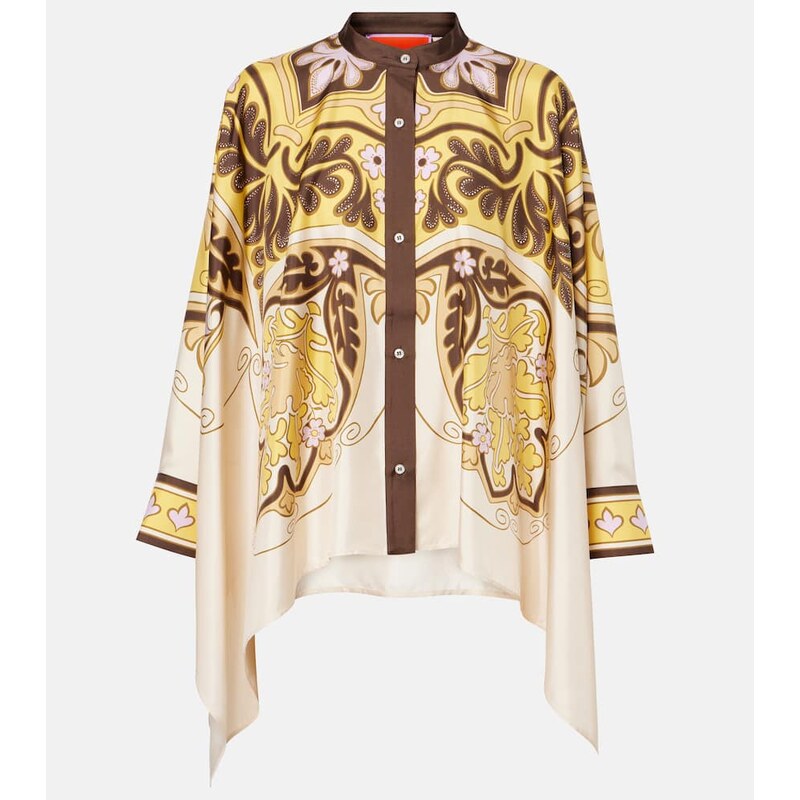 La DoubleJ Spells PlacÃe silk shirt