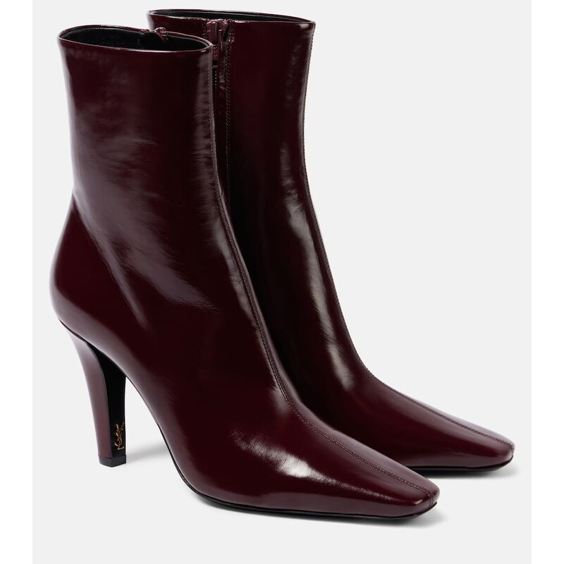 Saint Laurent Jill 95 leather ankle boots