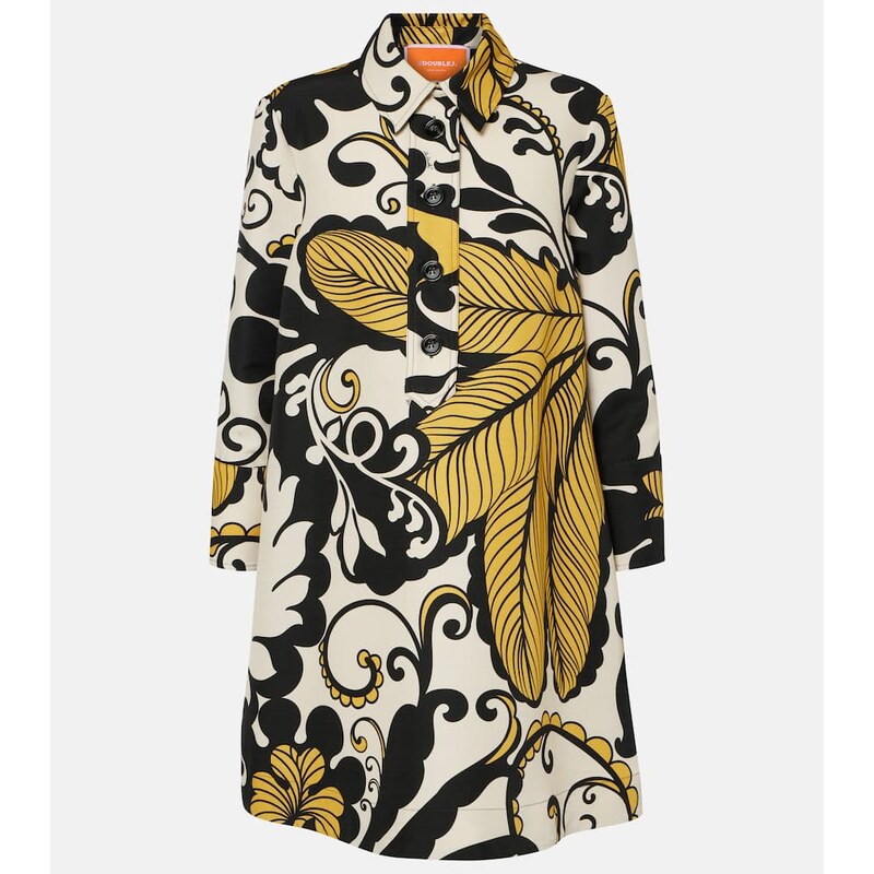 La DoubleJ Artemis floral wool-blend minidress