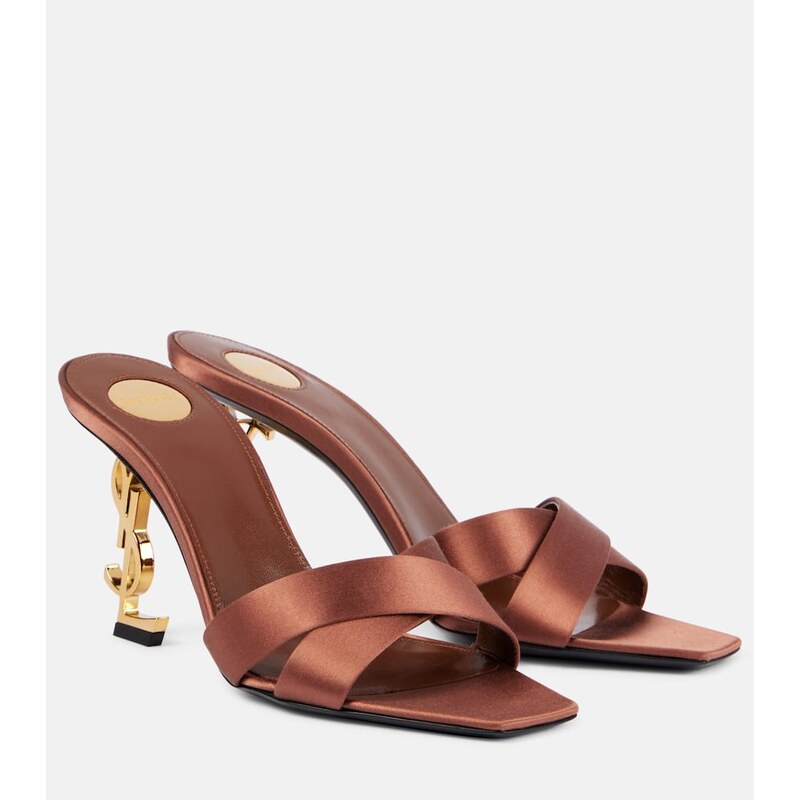 Saint Laurent Opyum 85 satin mules