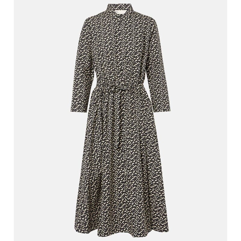 Tory Burch Printed cotton poplin shirt dress
