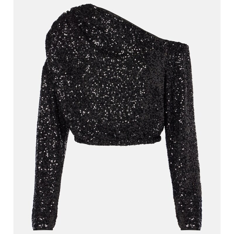 Diane von Furstenberg Belle sequined asymmetric top