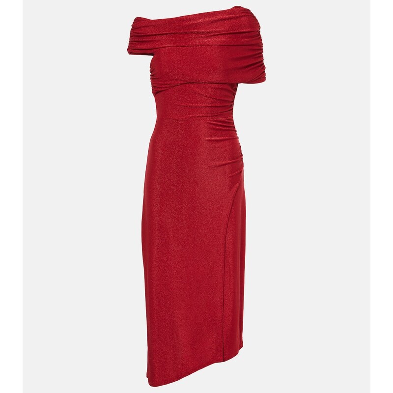 Diane von Furstenberg Agustin lamÃ midi dress