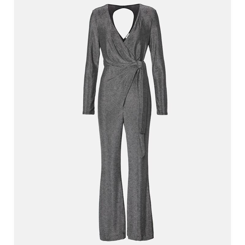 Diane von Furstenberg Cosima Two lamÃ jumpsuit
