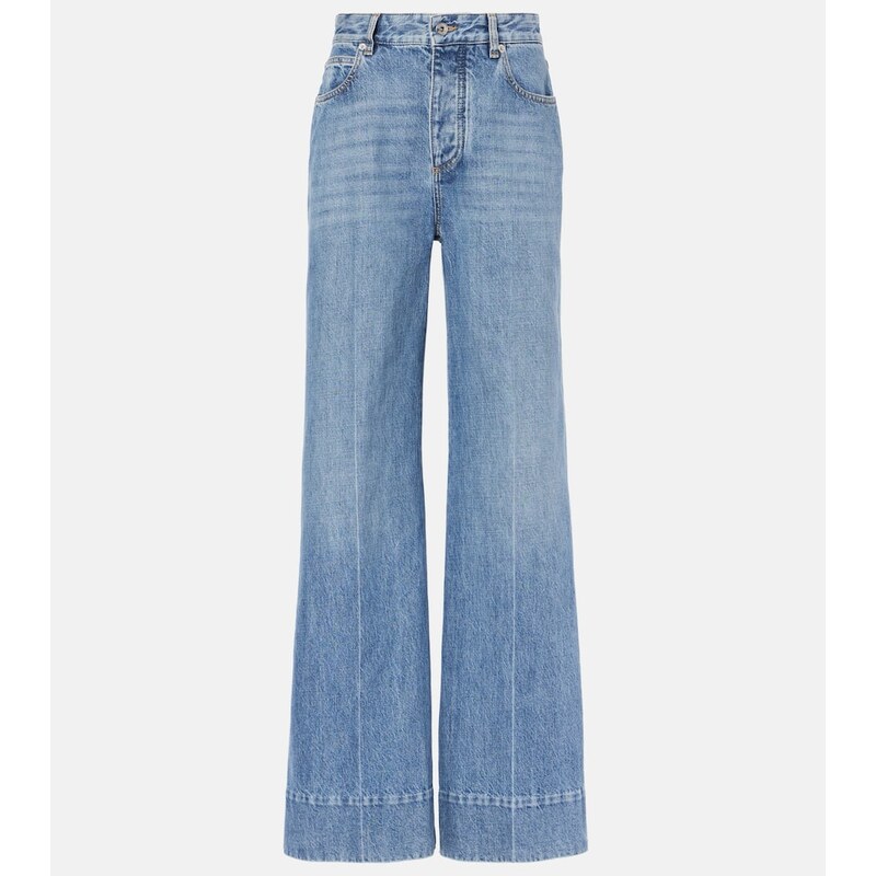 Bottega Veneta High-rise wide-leg jeans