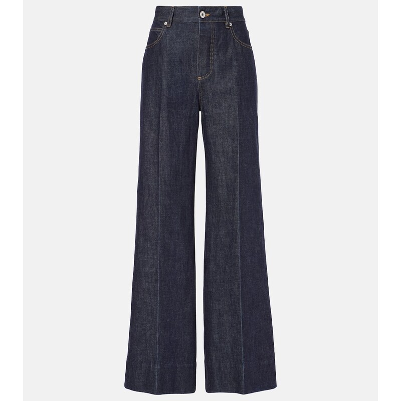 Bottega Veneta High-rise wide-leg jeans