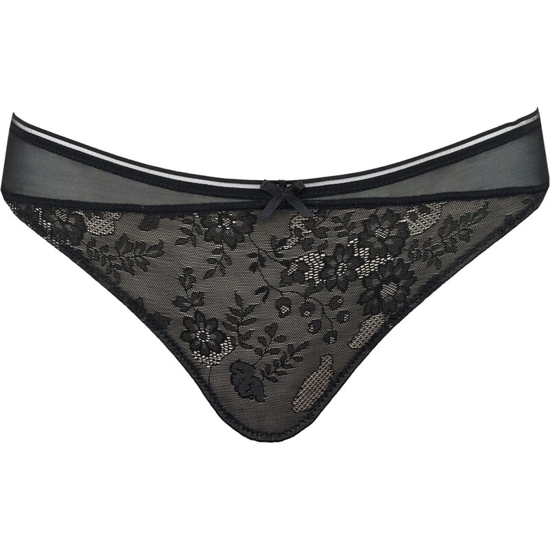 SugarShape Tanga True Lace černá 113277060