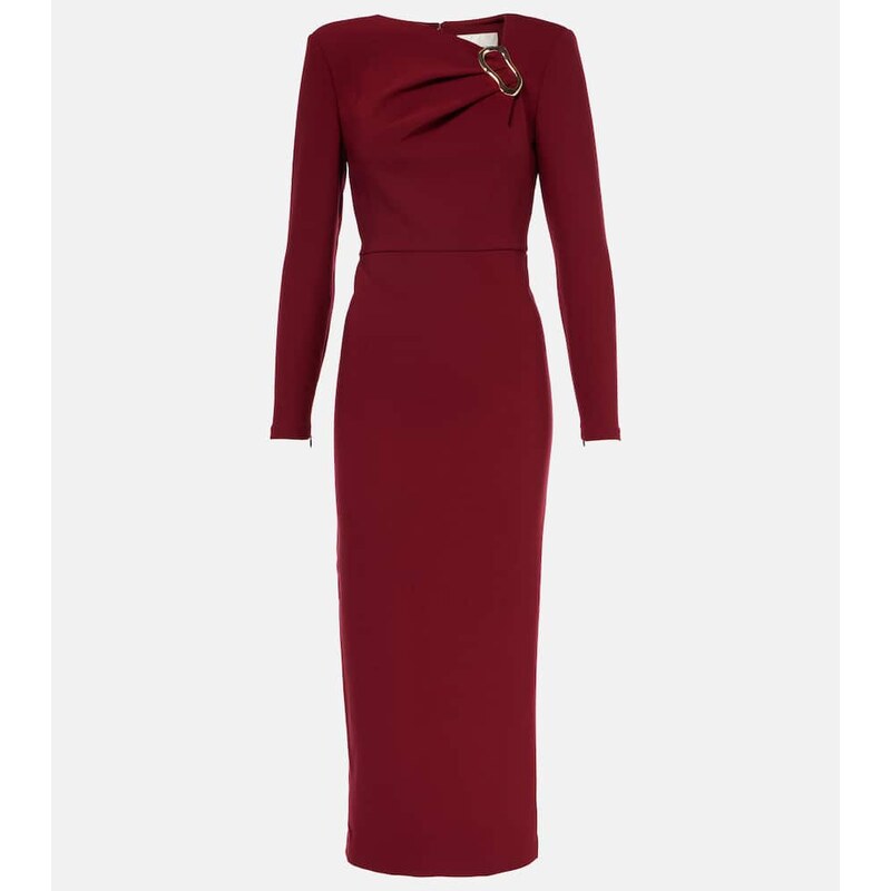Roland Mouret Long-sleeved crÃªpe midi dress