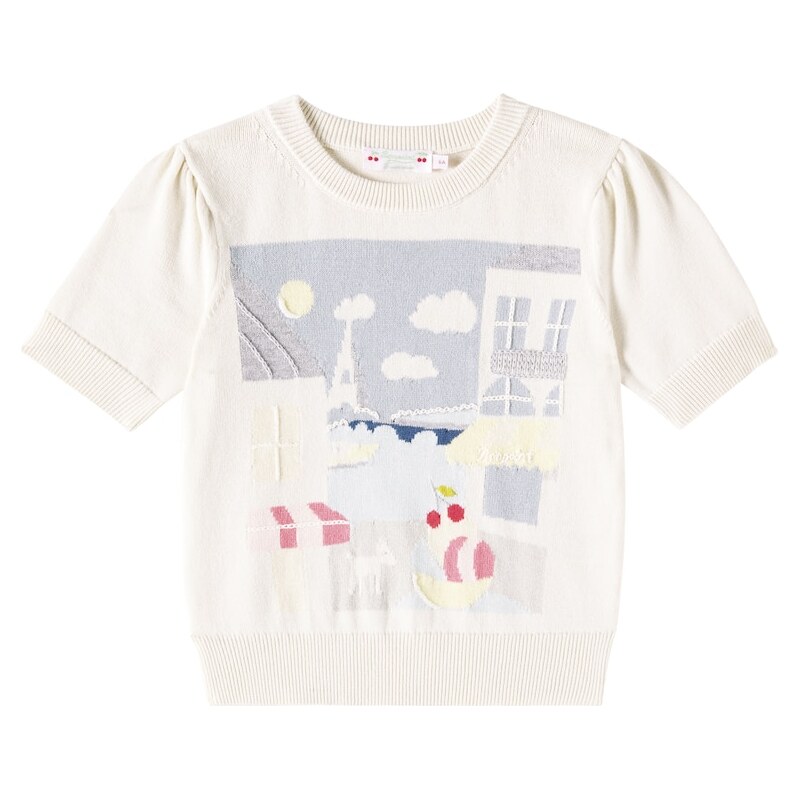 Bonpoint Elvira jacquard cotton sweater