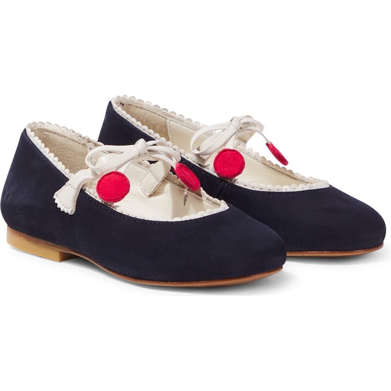Bonpoint Emilda suede Mary Jane flats