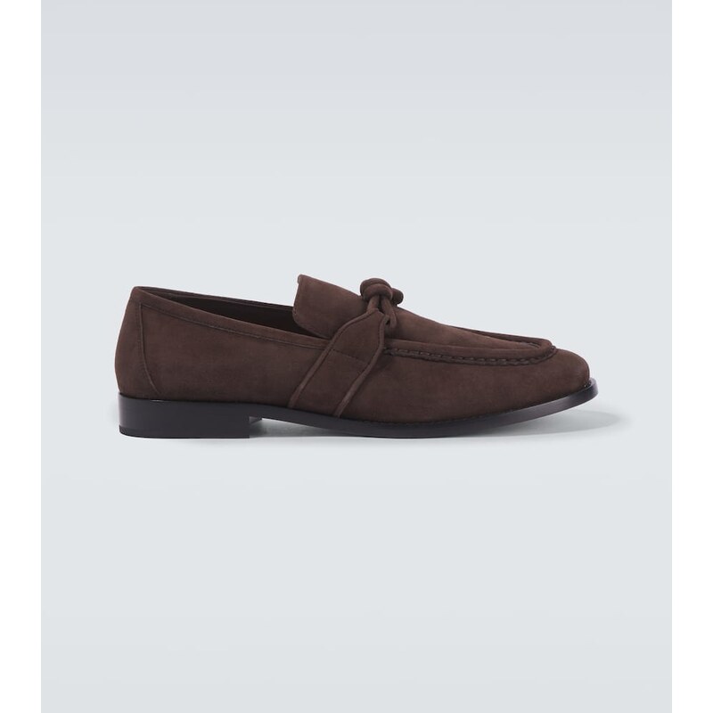 Bottega Veneta Astaire Knot suede loafers