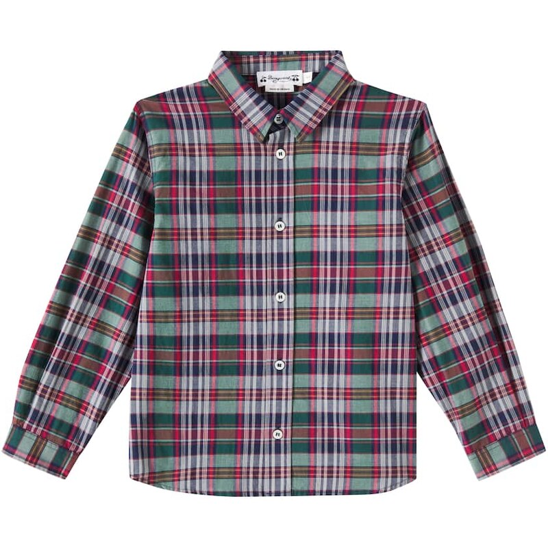 Bonpoint Daho checked cotton shirt