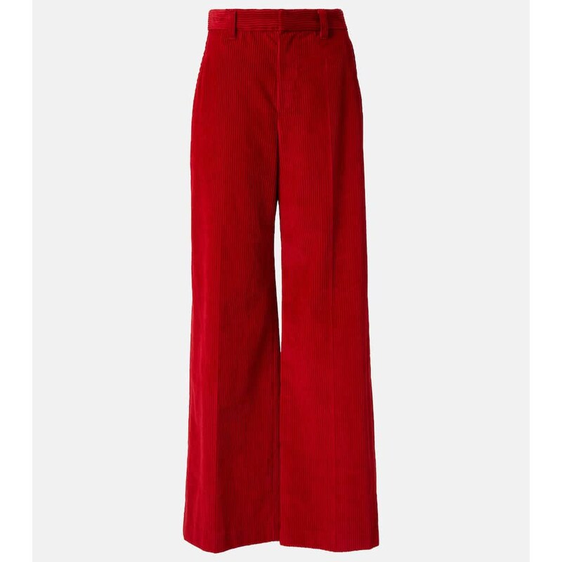 Brunello Cucinelli High-rise cotton corduroy wide-leg pants
