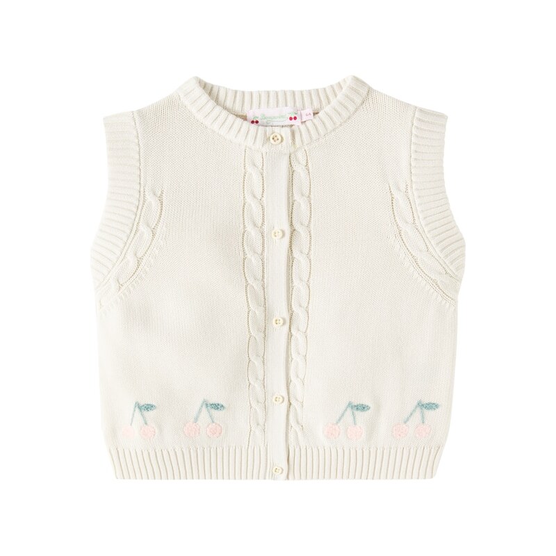 Bonpoint Erini embroidered cotton vest