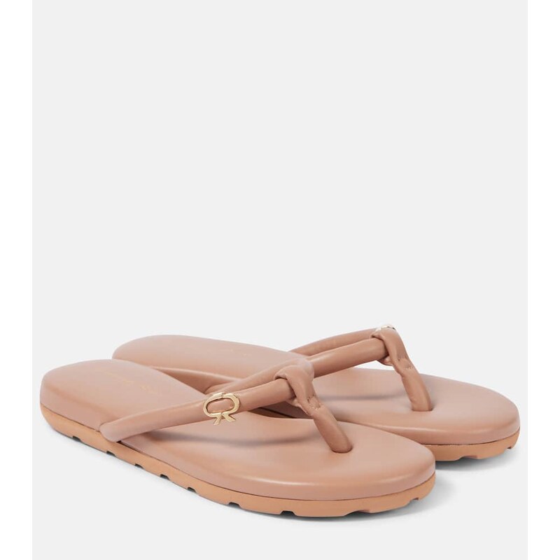 Gianvito Rossi Juno leather thong sandals