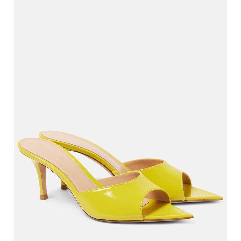 Gianvito Rossi Pat 70 leather mules
