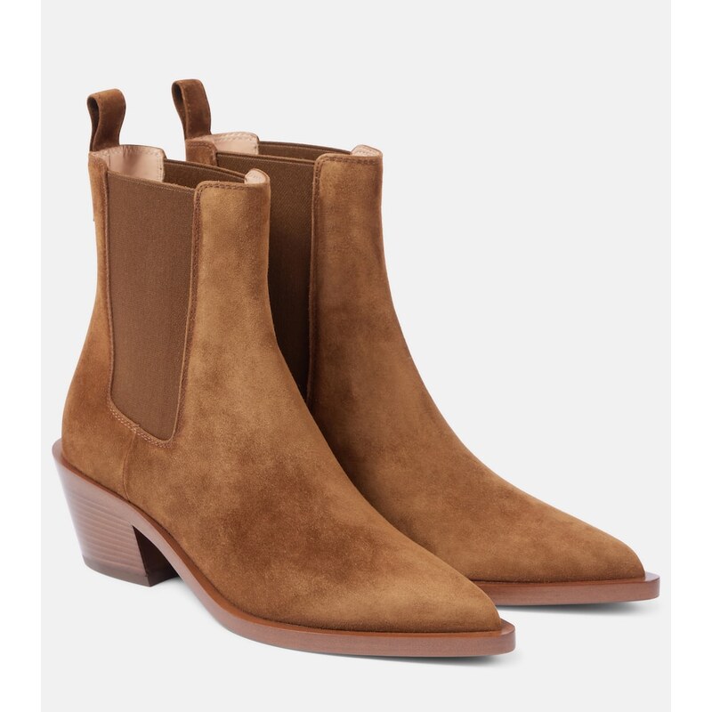 Gianvito Rossi Western 45 suede booties