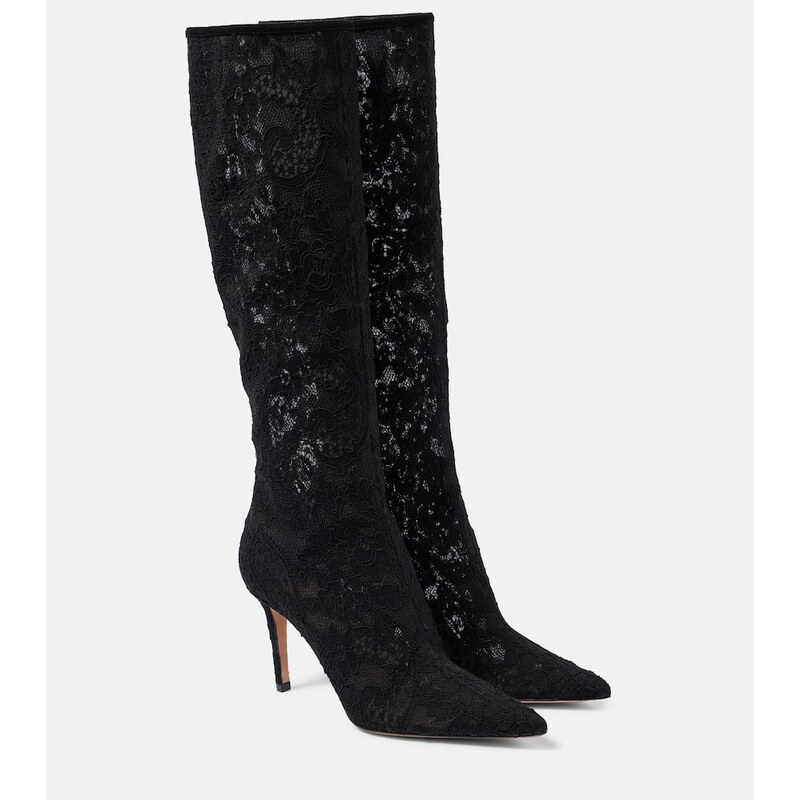 Gianvito Rossi Claudia 85 lace knee-high boots