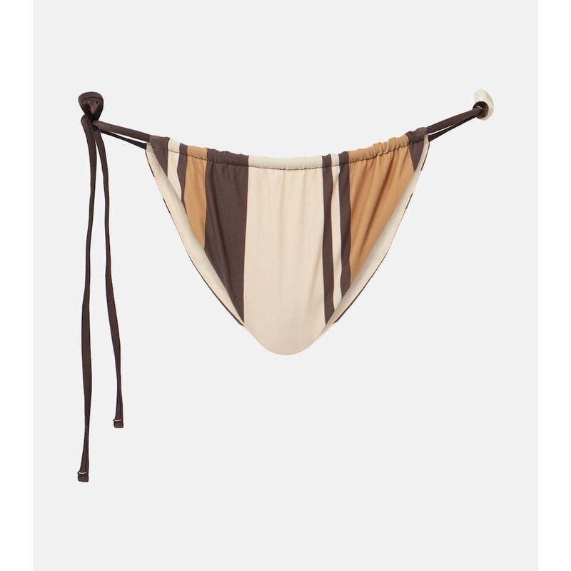 SIR Mahogany striped bikini bottoms