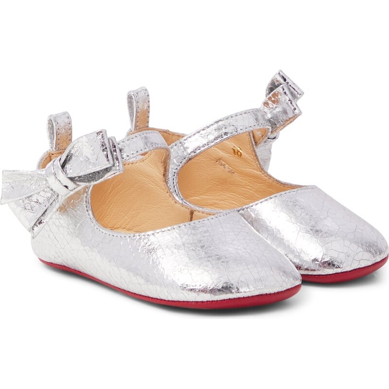 Christian Louboutin Kids Baby Lou Babe leather Mary Jane flats