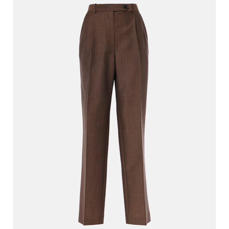 The Row Norbert mohair and wool straight pants