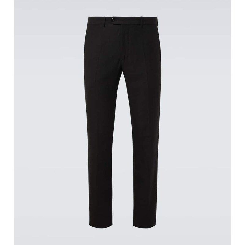 Rubinacci Modluca wool flannel straight pants