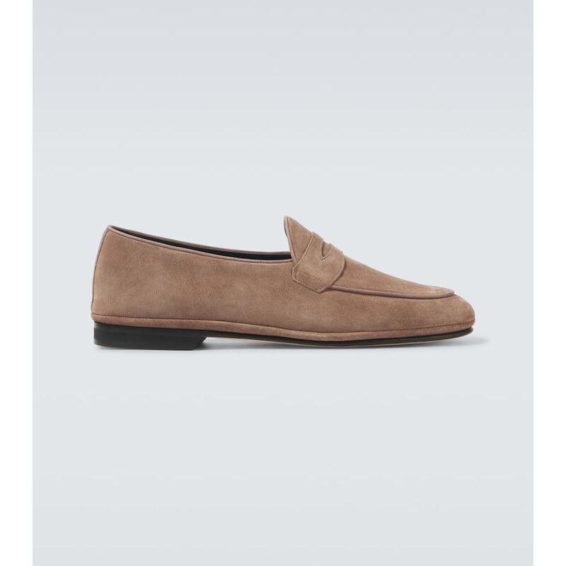 Rubinacci Suede penny loafers