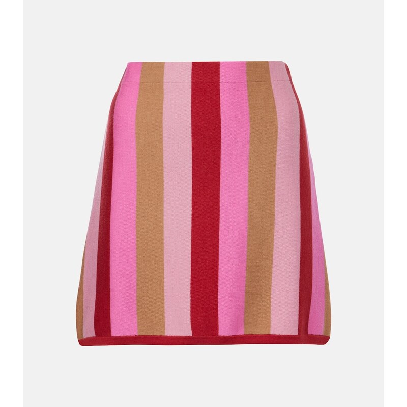 Rixo Liesel wool-blend miniskirt