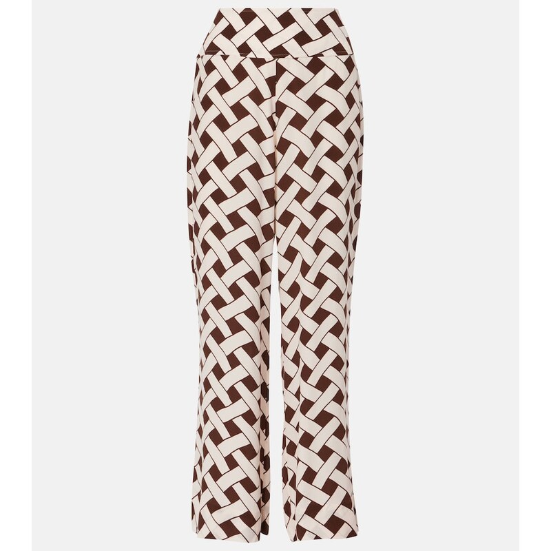 Rixo Isotta printed wide-leg pants