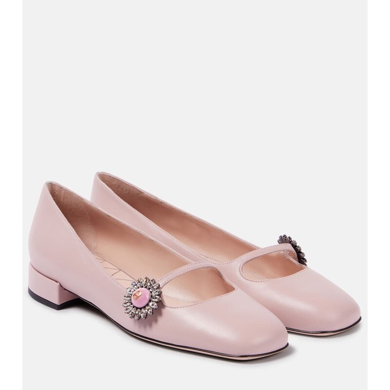 Valentino Garavani Preshoes leather Mary Jane flats
