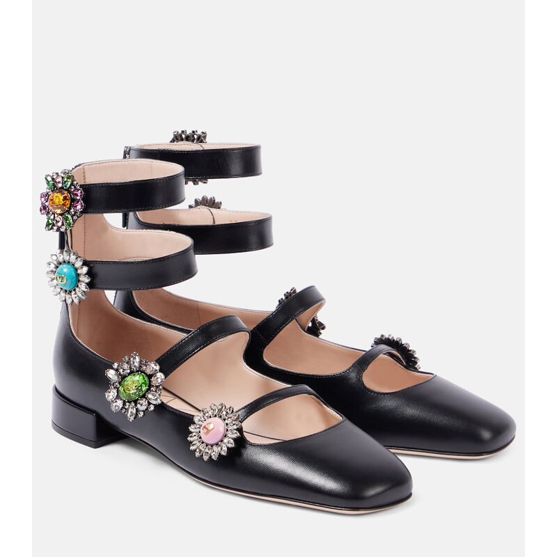 Valentino Garavani Preshoes embellished leather flats